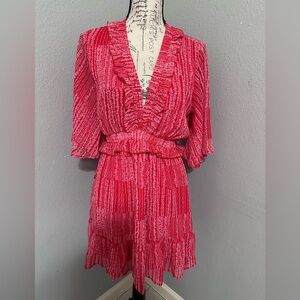 Ew without tags Red Ruffled V-Neck Dress by VICI